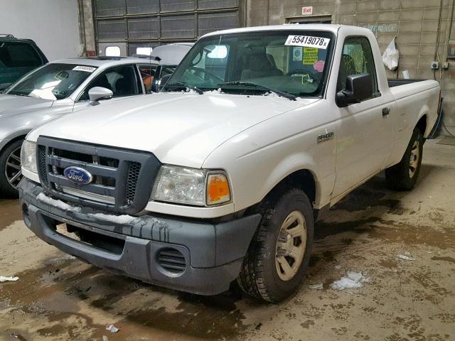 1FTYR10D09PA21825 - 2009 FORD RANGER WHITE photo 2