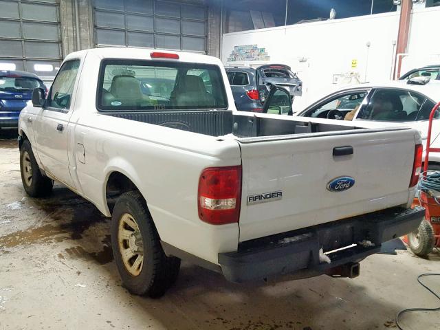 1FTYR10D09PA21825 - 2009 FORD RANGER WHITE photo 3