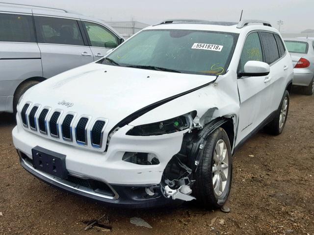 1C4PJMDS1GW300491 - 2016 JEEP CHEROKEE L WHITE photo 2