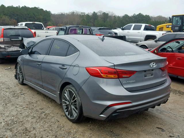 KMHD04LB0JU522736 - 2018 HYUNDAI ELANTRA SP GRAY photo 3