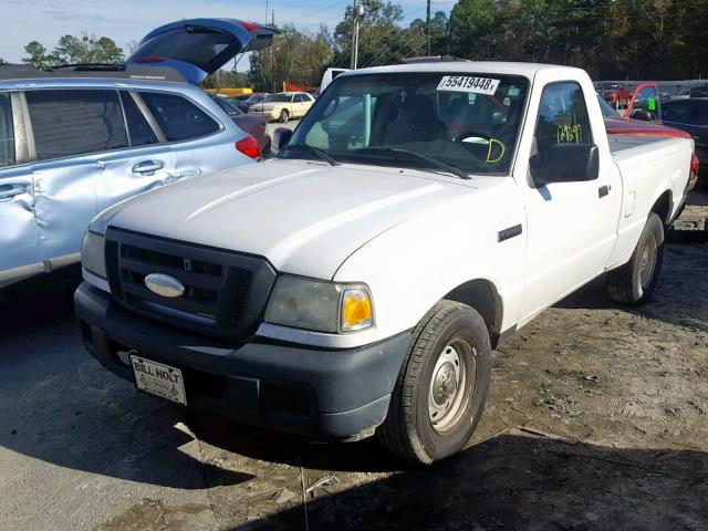 1FTYR10D66PA87730 - 2006 FORD RANGER WHITE photo 2