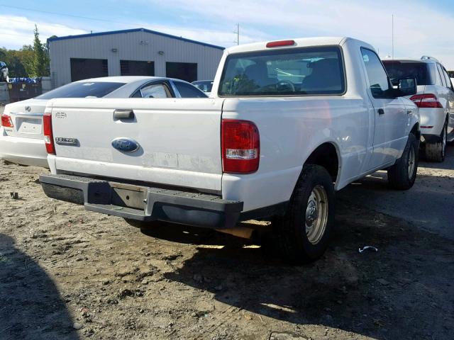 1FTYR10D66PA87730 - 2006 FORD RANGER WHITE photo 4