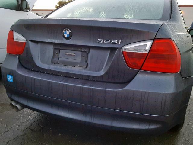 WBAVC53527FZ72351 - 2007 BMW 328 I SULE SILVER photo 9