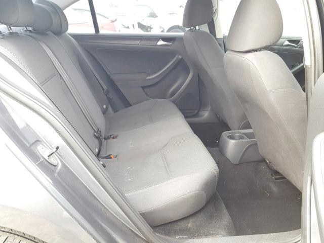 3VW2K7AJ5BM366455 - 2011 VOLKSWAGEN JETTA BASE 灰色 照片 6