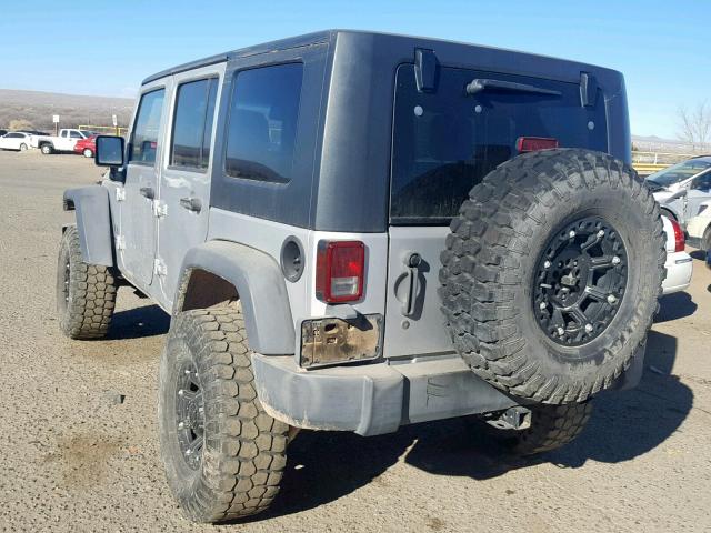 1J4GA39157L161178 - 2007 JEEP WRANGLER X SILVER photo 3