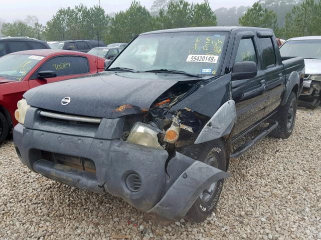 1N6ED27Y63C419679 - 2003 NISSAN FRONTIER C BLACK photo 2