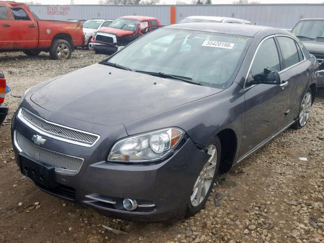 1G1ZE5EB3AF268340 - 2010 CHEVROLET MALIBU LTZ GRAY photo 2