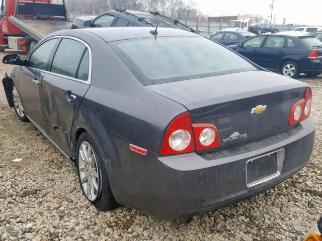 1G1ZE5EB3AF268340 - 2010 CHEVROLET MALIBU LTZ GRAY photo 3