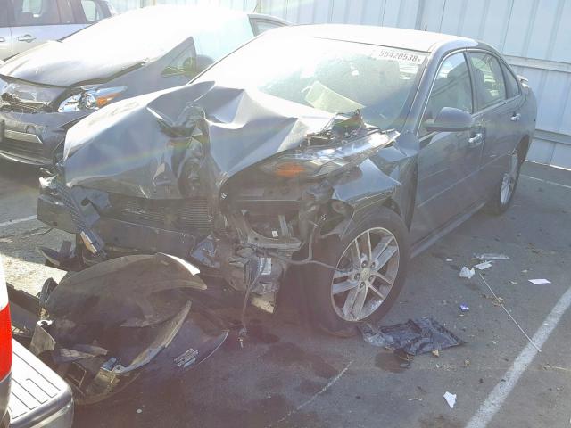 2G1WC5E32E1187442 - 2014 CHEVROLET IMPALA LIM GRAY photo 2