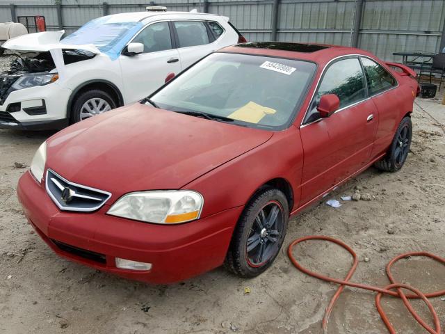 19UYA42671A028982 - 2001 ACURA 3.2CL TYPE RED photo 2