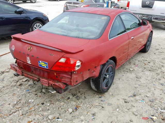 19UYA42671A028982 - 2001 ACURA 3.2CL TYPE RED photo 4