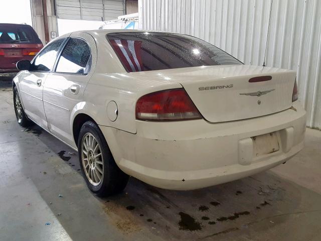 1C3EL46J14N373064 - 2004 CHRYSLER SEBRING LX WHITE photo 3