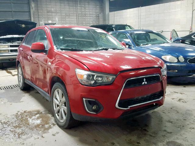 4A4AR4AU0EE022425 - 2014 MITSUBISHI OUTLANDER RED photo 1