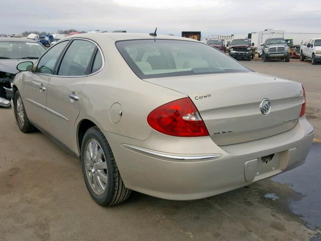 2G4WC582381364123 - 2008 BUICK LACROSSE C GOLD photo 3