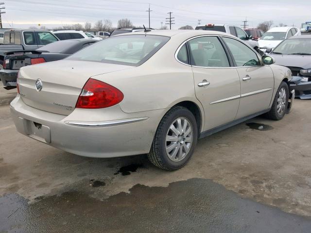 2G4WC582381364123 - 2008 BUICK LACROSSE C GOLD photo 4