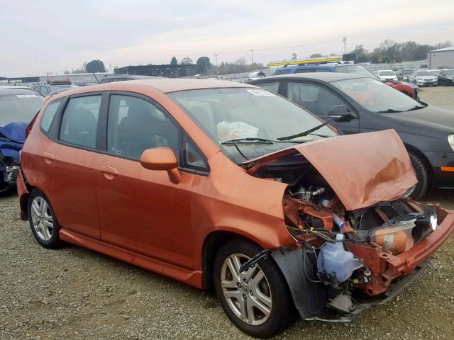 JHMGD38698S027578 - 2008 HONDA FIT SPORT ORANGE photo 1