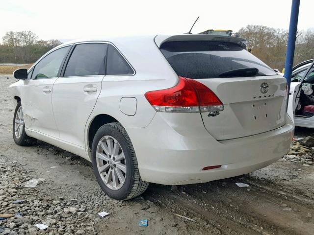 4T3ZA3BB8BU042614 - 2011 TOYOTA VENZA BASE WHITE photo 3