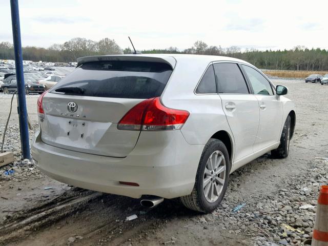 4T3ZA3BB8BU042614 - 2011 TOYOTA VENZA BASE WHITE photo 4