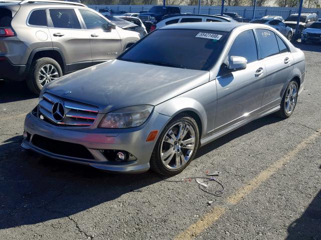 WDDGF56X08F156634 - 2008 MERCEDES-BENZ C 350 GRAY photo 2