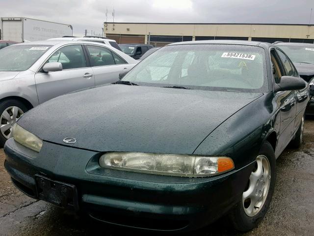 1G3WH52K0WF358350 - 1998 OLDSMOBILE INTRIGUE GREEN photo 2