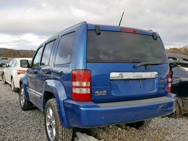 1J8GN58K59W533046 - 2009 JEEP LIBERTY LI BLUE photo 3