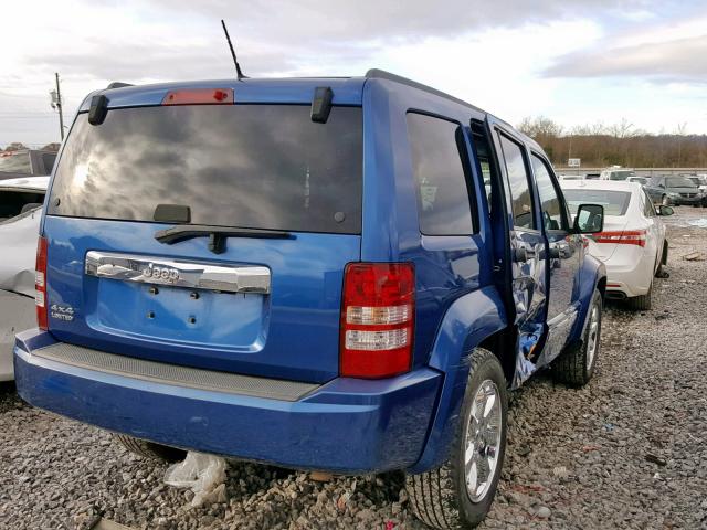 1J8GN58K59W533046 - 2009 JEEP LIBERTY LI BLUE photo 4