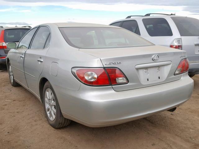 JTHBA30G445011899 - 2004 LEXUS ES 330 SILVER photo 3