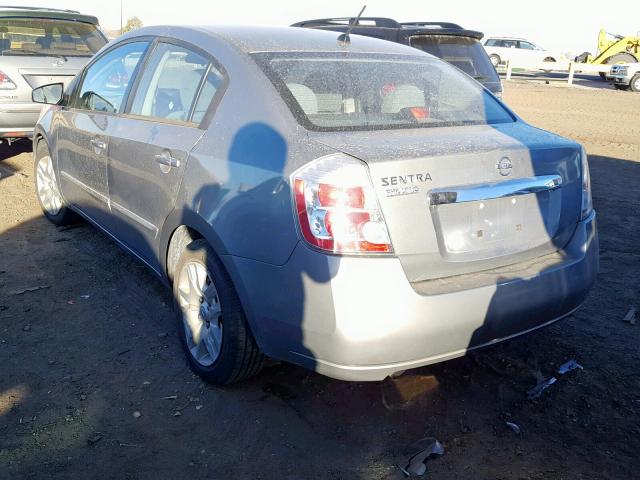 3N1AB6AP7AL669628 - 2010 NISSAN SENTRA 2.0 GRAY photo 3