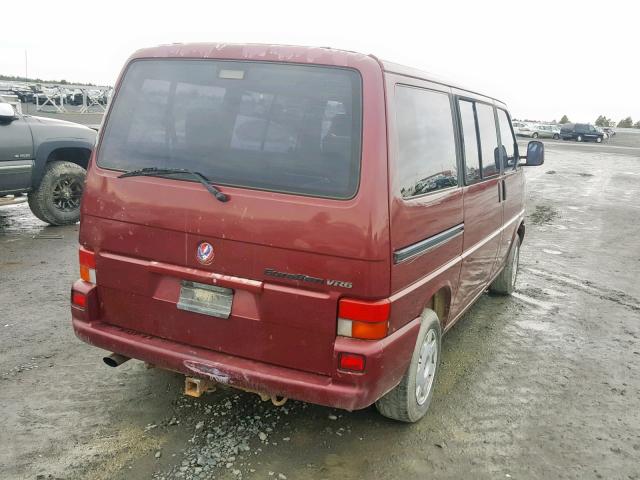 WV2MH2701XH001442 - 1999 VOLKSWAGEN EUROVAN MV BURGUNDY photo 4