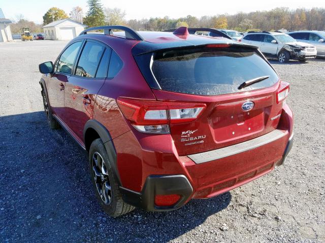 JF2GTABC0JH201789 - 2018 SUBARU CROSSTREK RED photo 3