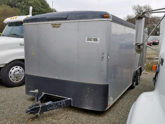 5NHUTWV24GB626149 - 2016 CARGO TRAILER SILVER photo 2