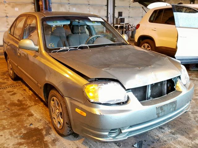 KMHCG45C14U509477 - 2004 HYUNDAI ACCENT GL GREEN photo 1