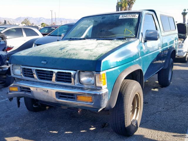 1N6SD11Y9VC321223 - 1997 NISSAN TRUCK XE GREEN photo 2