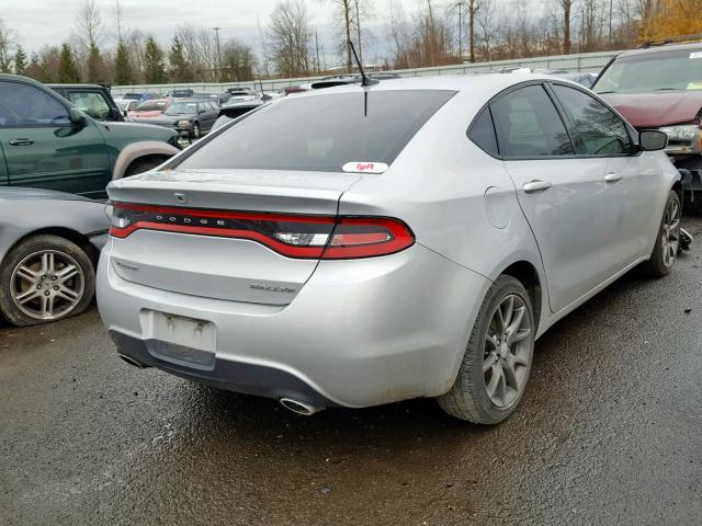 1C3CDFBA5DD325031 - 2013 DODGE DART SXT SILVER photo 4