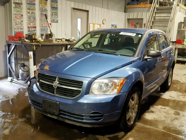 1B3HB48B57D258884 - 2007 DODGE CALIBER SX BLUE photo 2