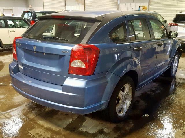 1B3HB48B57D258884 - 2007 DODGE CALIBER SX BLUE photo 4