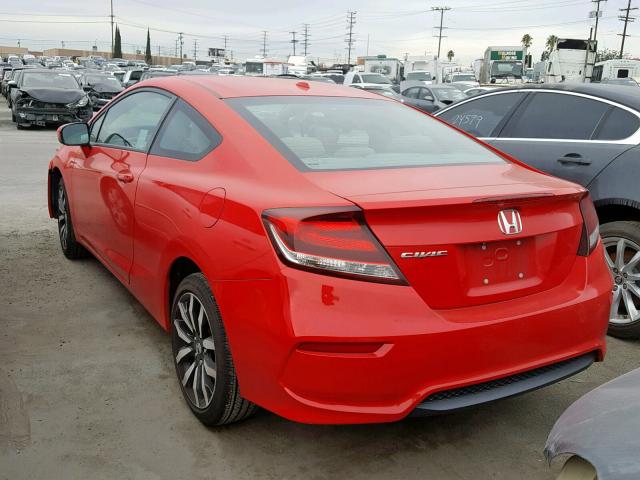 2HGFG3B06EH526125 - 2014 HONDA CIVIC EXL RED photo 3