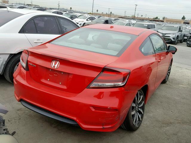 2HGFG3B06EH526125 - 2014 HONDA CIVIC EXL RED photo 4