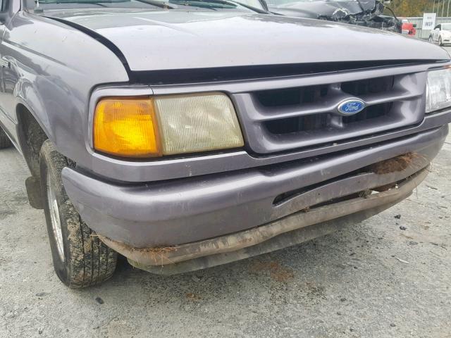 1FTCR10U6VUC22716 - 1997 FORD RANGER GRAY photo 9