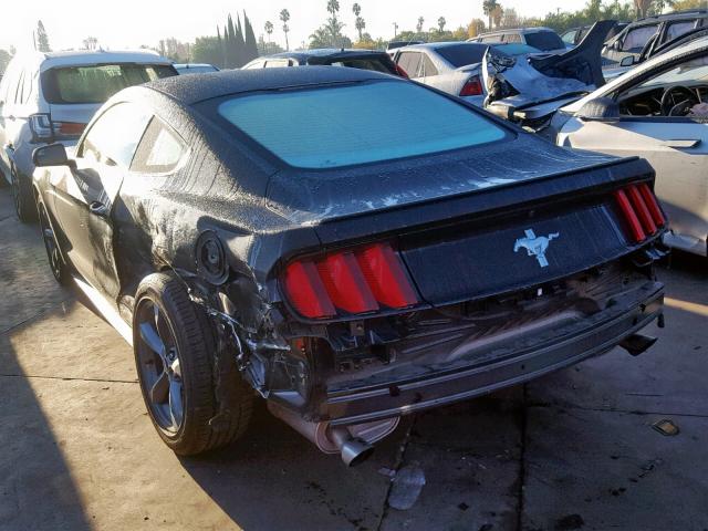 1FA6P8AM9G5273642 - 2016 FORD MUSTANG BLACK photo 3