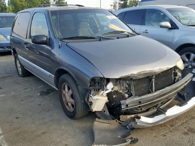 4N2ZN15T52D815160 - 2002 NISSAN QUEST GXE GRAY photo 1