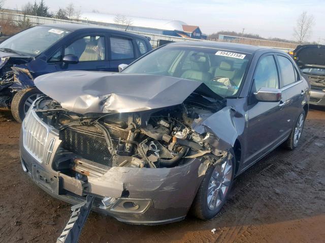 3LNHL2GC1AR643508 - 2010 LINCOLN MKZ GRAY photo 2