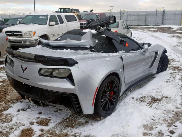 1G1YT3D65G5605695 - 2016 CHEVROLET CORVETTE 3 SILVER photo 4