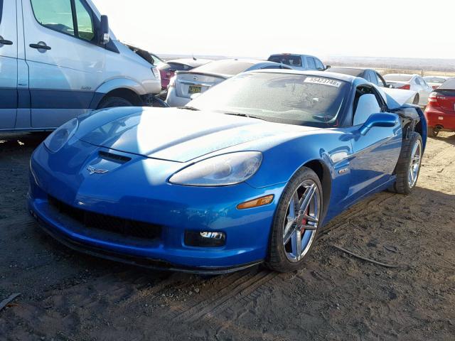 1G1YY26E585129403 - 2008 CHEVROLET CORVETTE Z BLUE photo 2