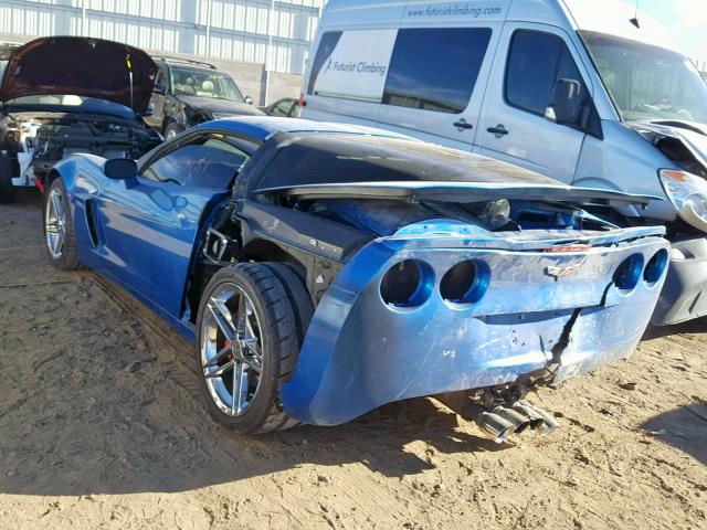 1G1YY26E585129403 - 2008 CHEVROLET CORVETTE Z BLUE photo 3