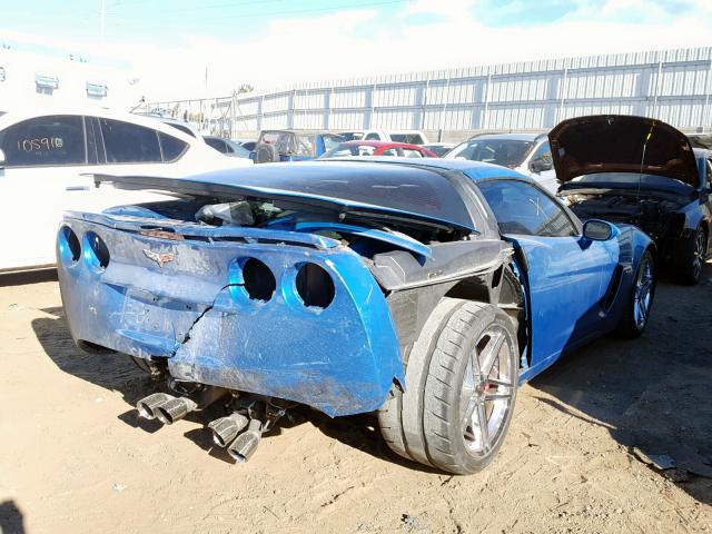 1G1YY26E585129403 - 2008 CHEVROLET CORVETTE Z BLUE photo 4