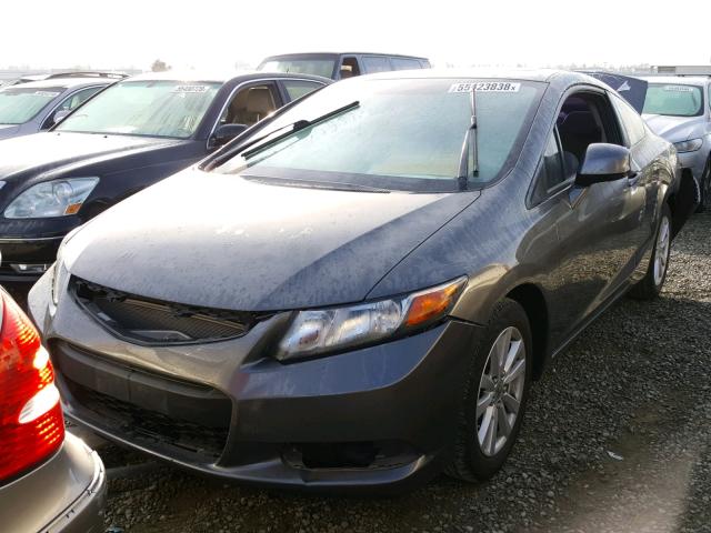 2HGFG3B0XCH515920 - 2012 HONDA CIVIC EXL GRAY photo 2