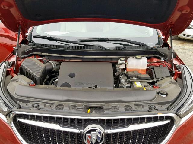 5GAERBKW8JJ181743 - 2018 BUICK ENCLAVE ES RED photo 7