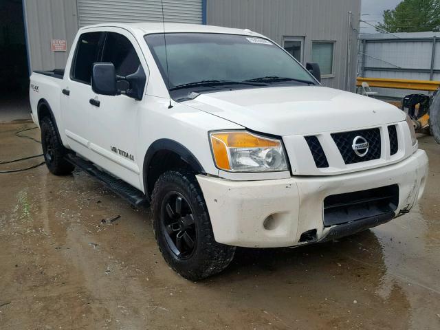 1N6BA0EC4BN324869 - 2011 NISSAN TITAN S WHITE photo 1