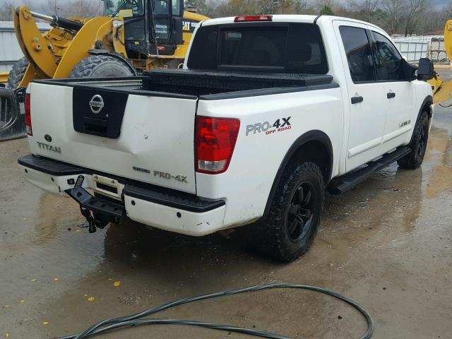 1N6BA0EC4BN324869 - 2011 NISSAN TITAN S WHITE photo 4